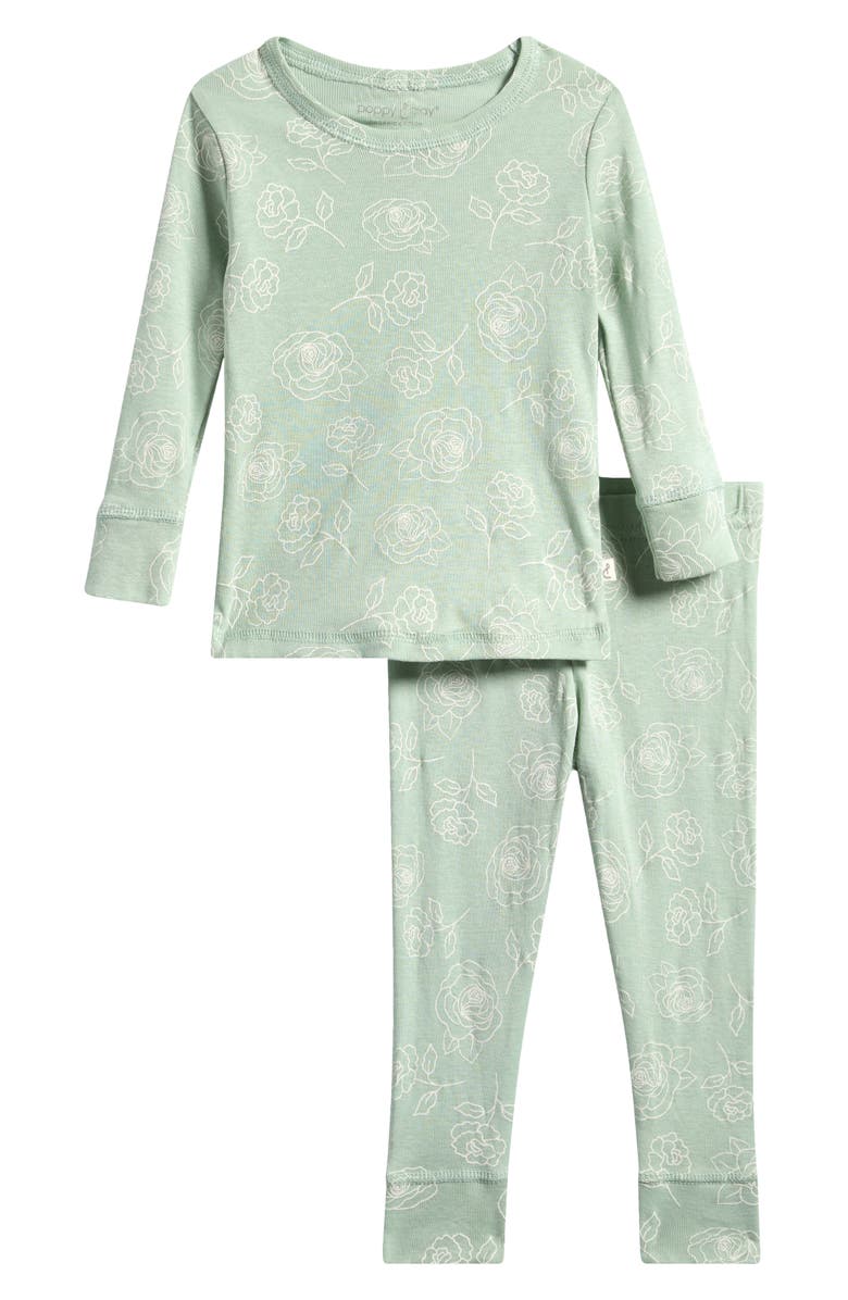 Poppy & Clay Organic Cotton Long Pajamas, Main, color,