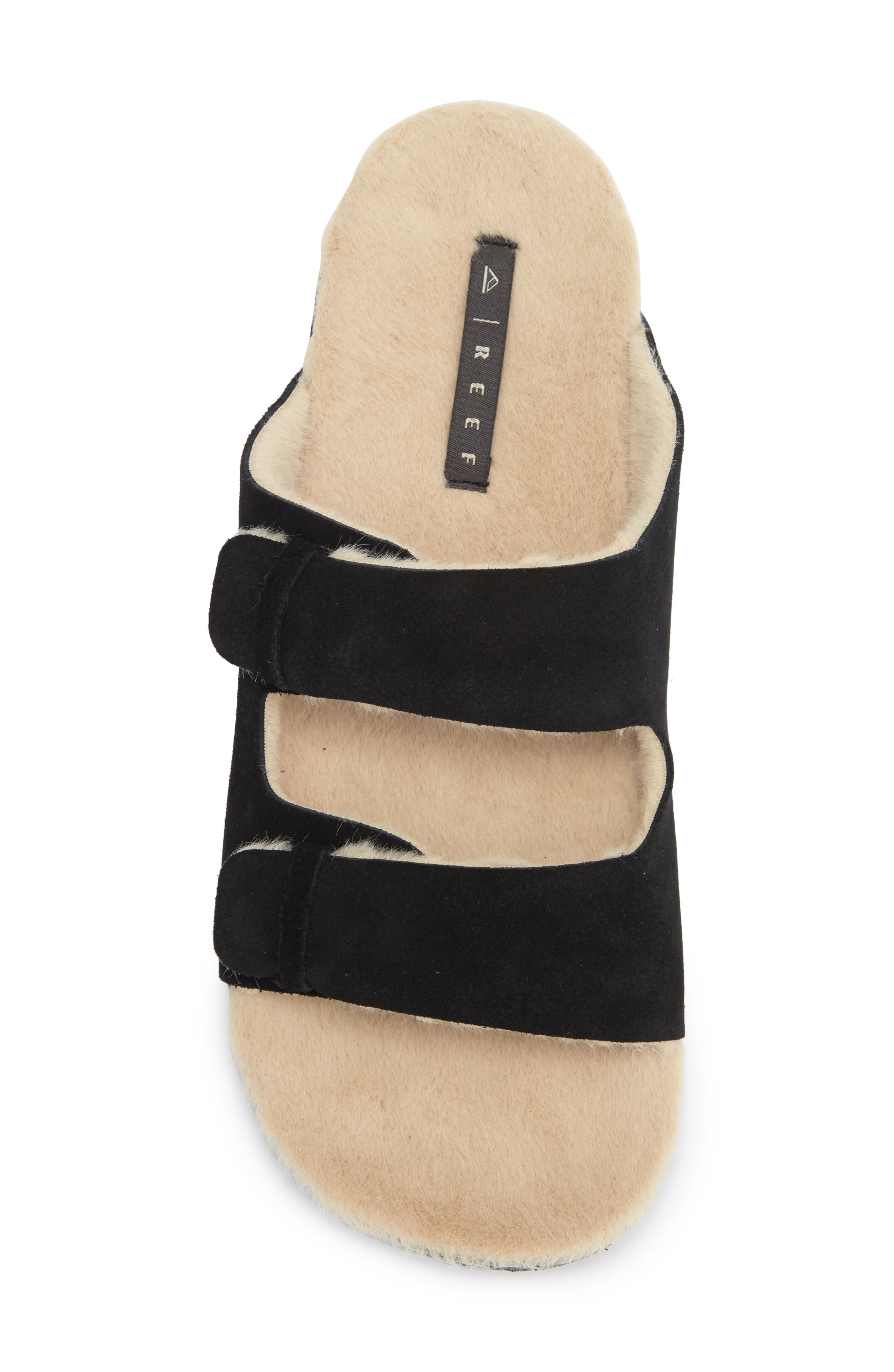 Reef Ojai Two Bar Cozy Faux Shearling Lined Slide Sandal, Alternate, color, 