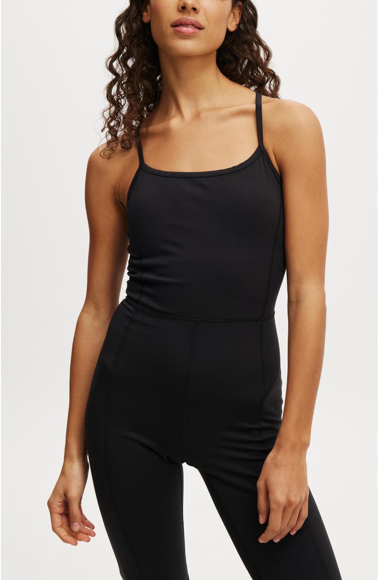 COTTON ON BODY Women's Active Ultra Soft Straight Leg All In One, Alternate, color, Black