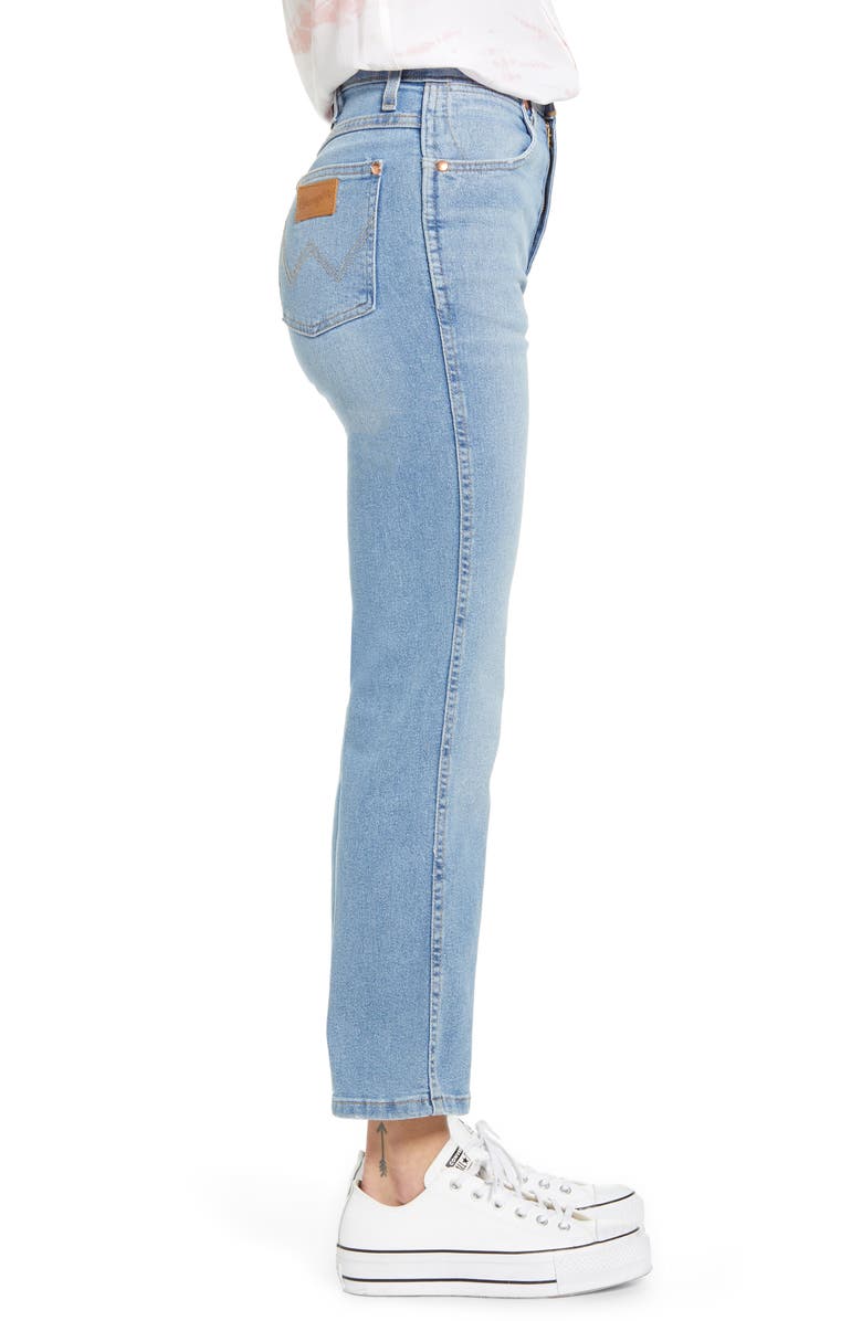 Wrangler Heritage High Waist Ankle Straight Leg Jeans, Alternate, color, 