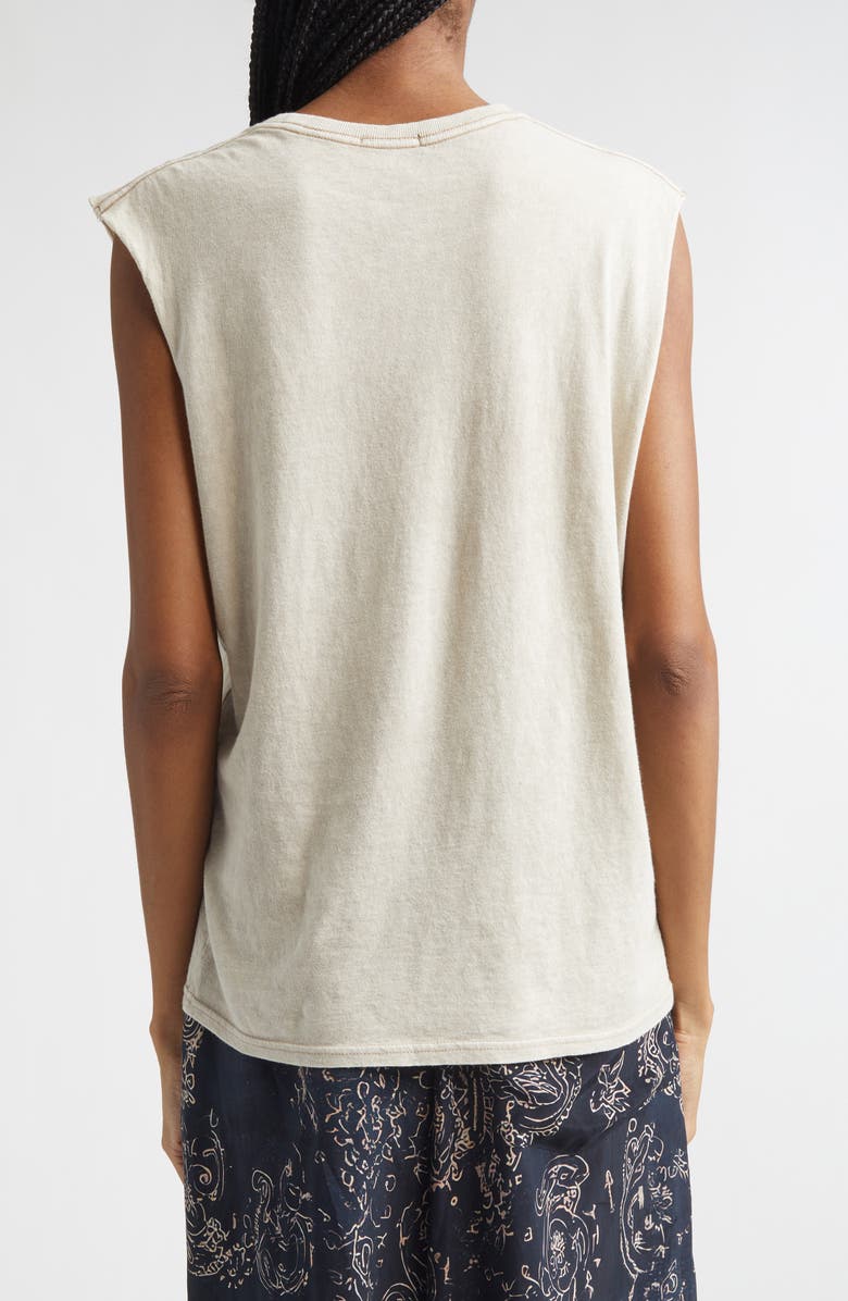 R13 Cotton & Cashmere Boy Tank, Alternate, color, Khaki Acid Stone