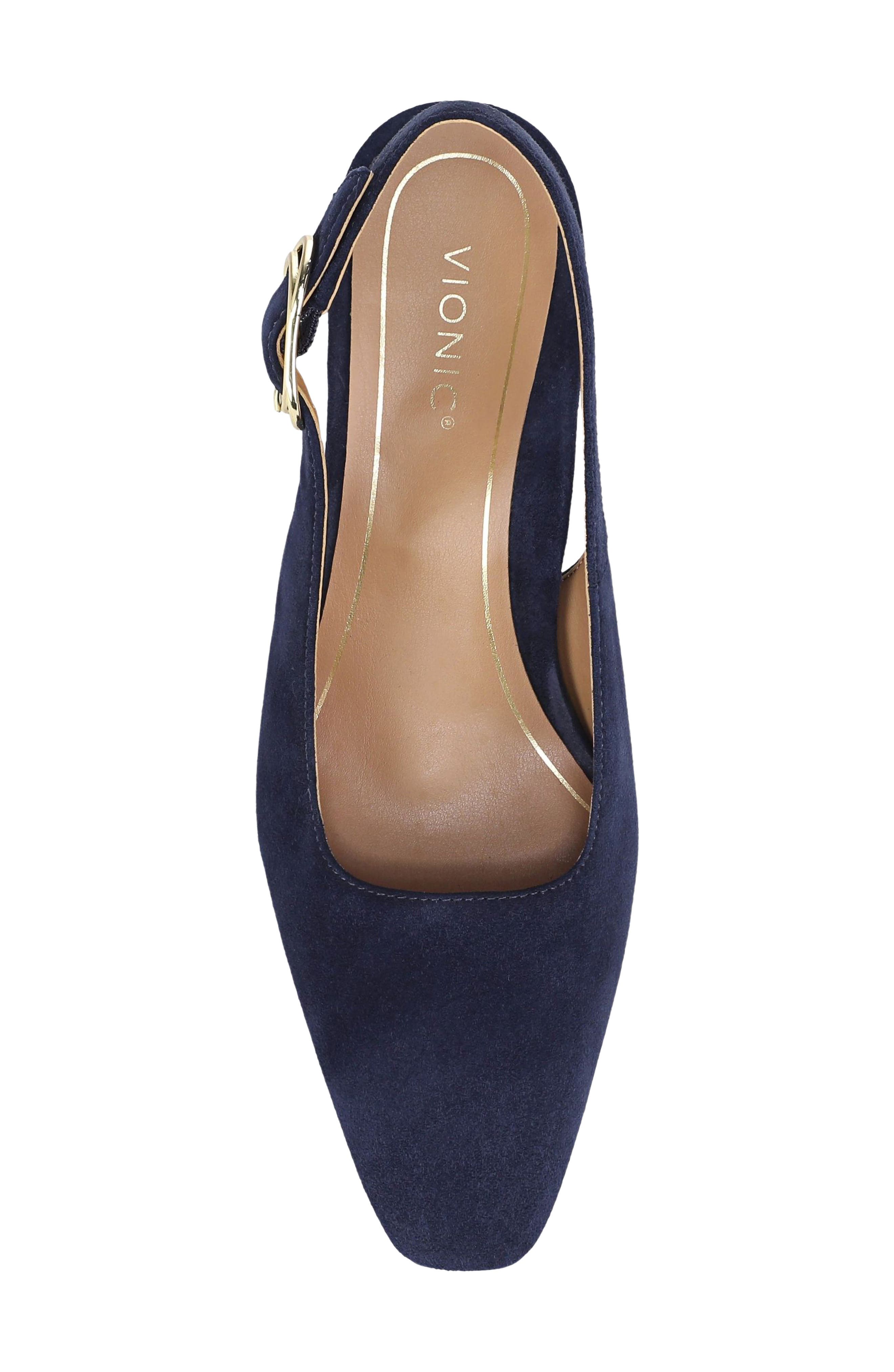 Stella Slingback Pump, Alternate, color, NAVY BLAZER SUEDE