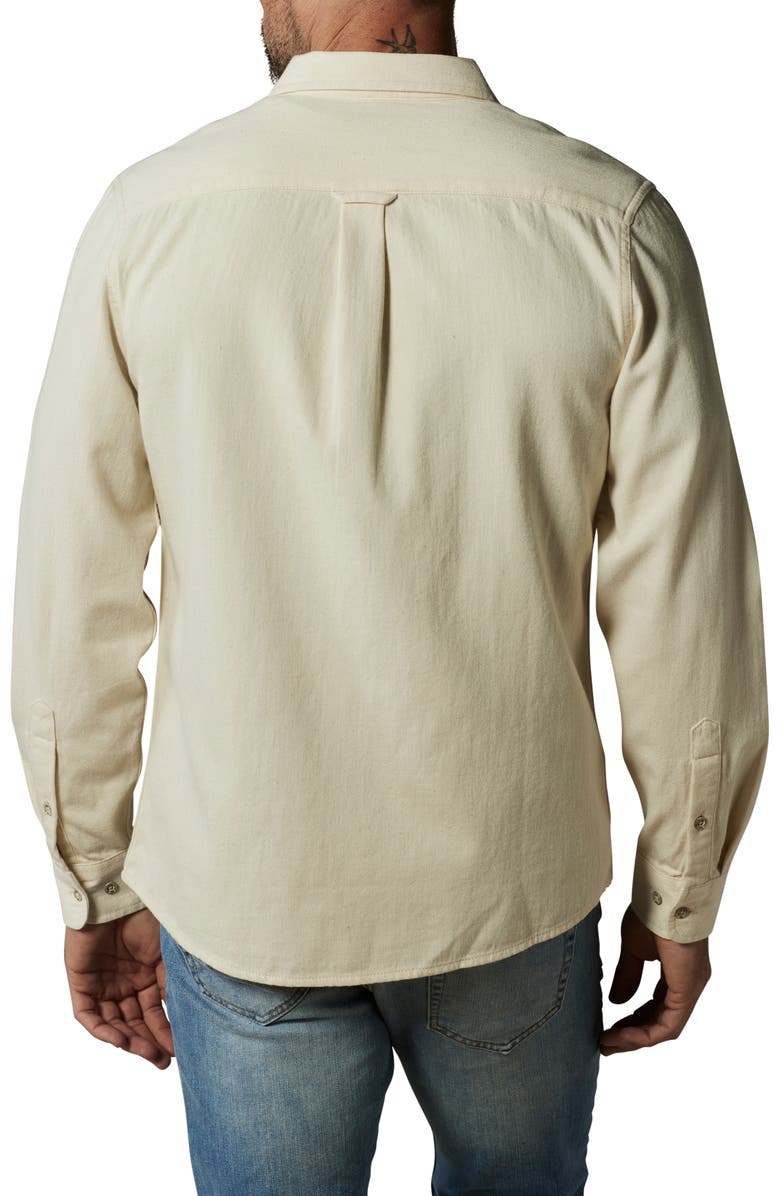 The Normal Brand Denim Button-Up Shirt, Alternate, color, Ecru