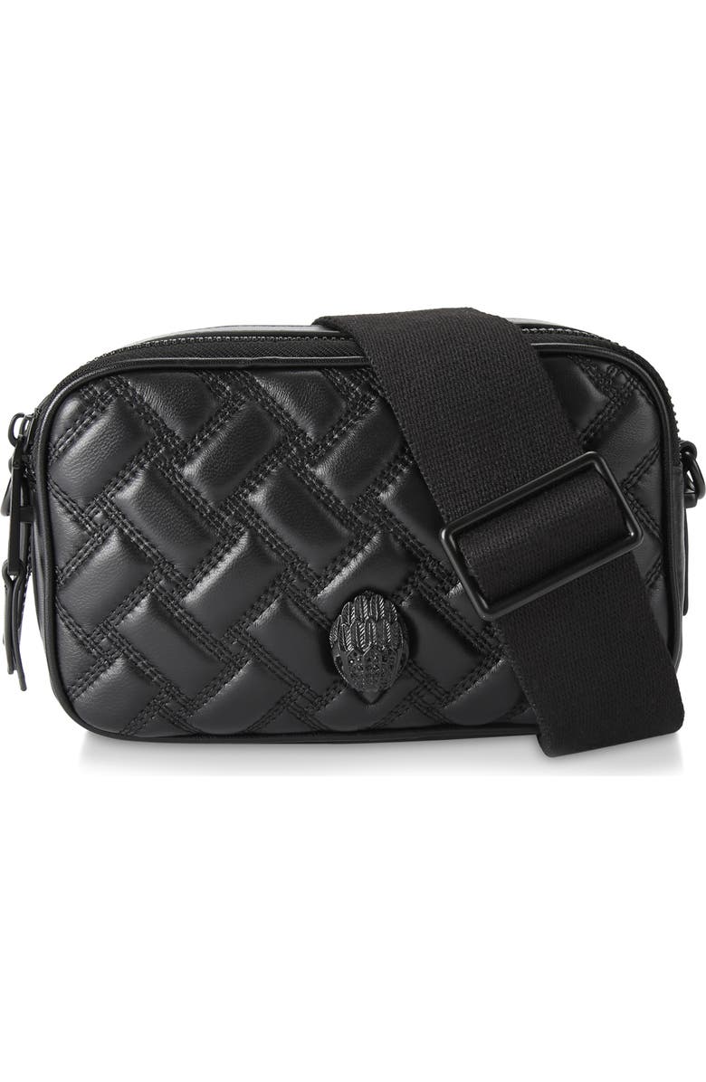 Kurt Geiger London Small Kensington Leather Camera Bag, Main, color, Black