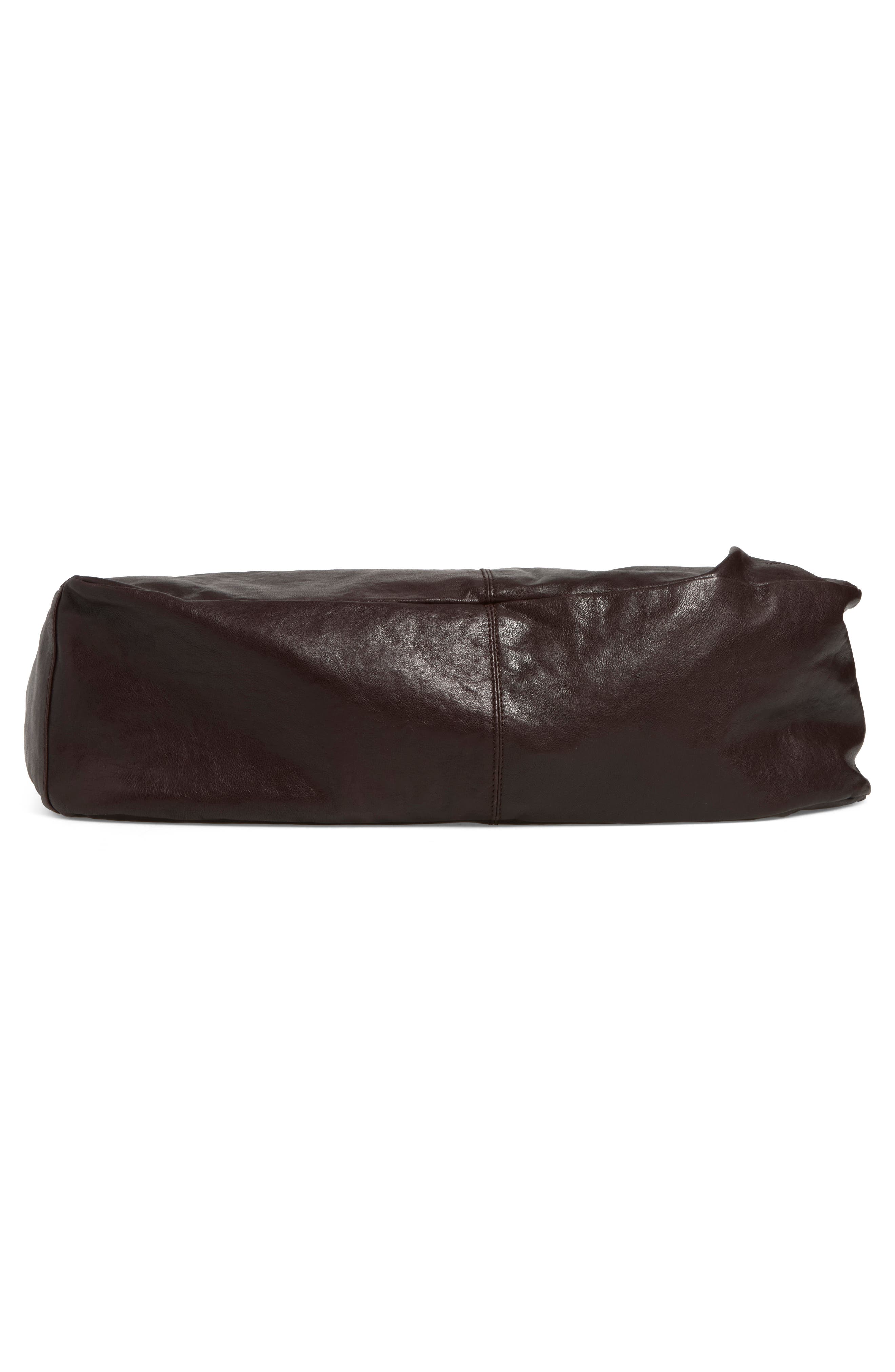 Dry Leather Shoulder Bag, Alternate, color, BROWN