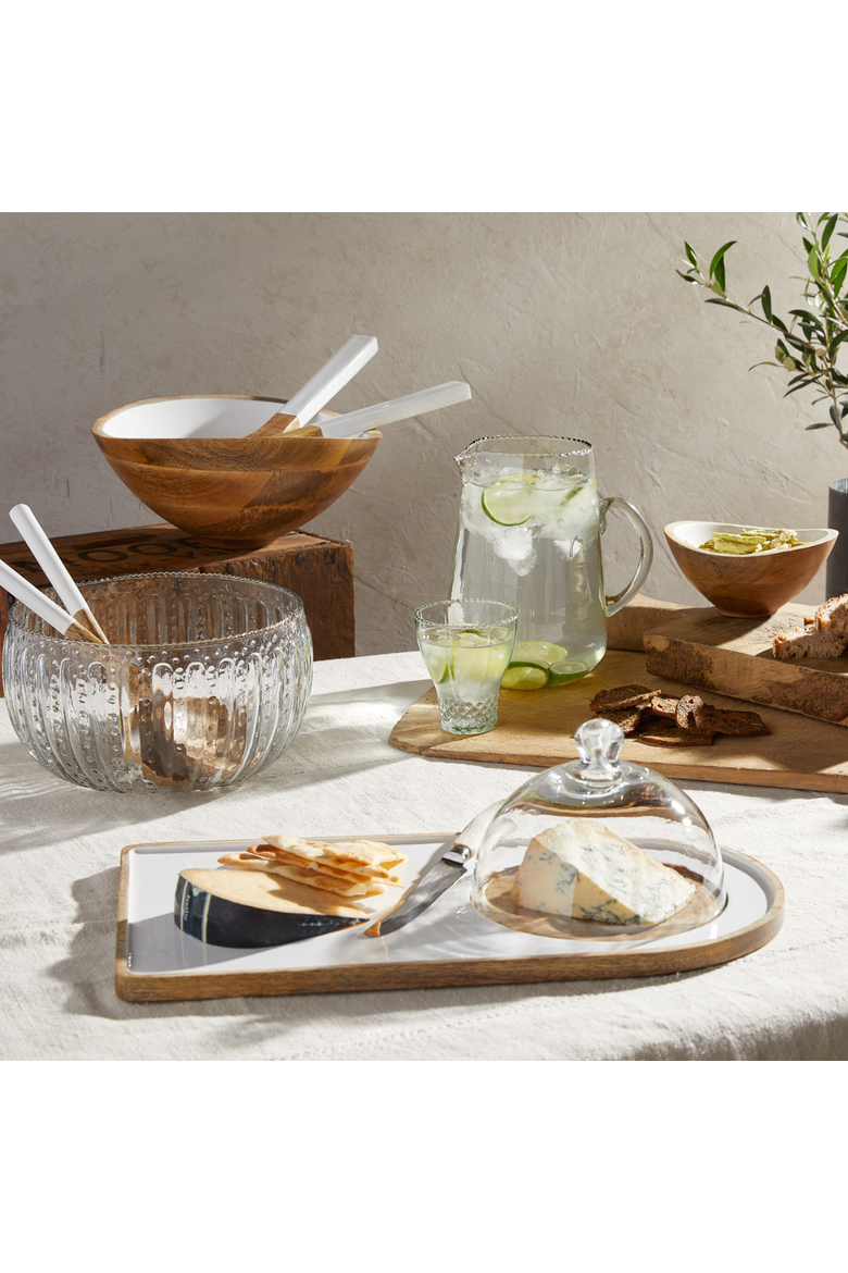 Madras Classic Cheese Cloche, Alternate, color, Clear