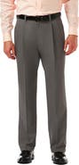 HAGGAR Cool 18® PRO Heather Classic Fit Pleat Front Pants
