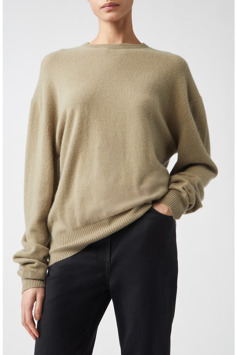 Classic Cashmere Crewneck Sweater, Alternate, color, HAZEL
