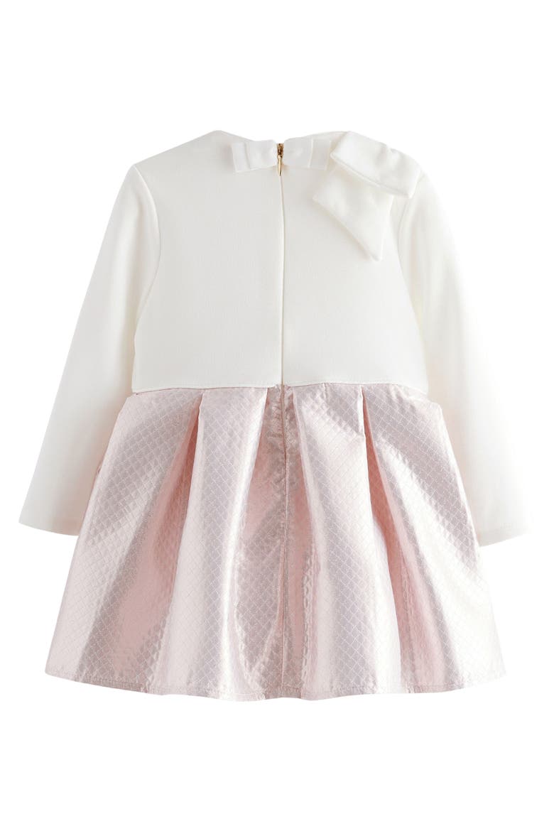 Kids' Mixed Media Dress, Alternate, color, PINK