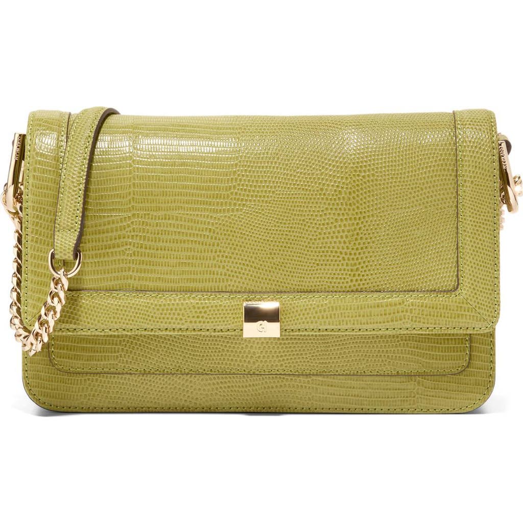 Cole Haan Daniella Leather Chain Shoulder Bag In Pink