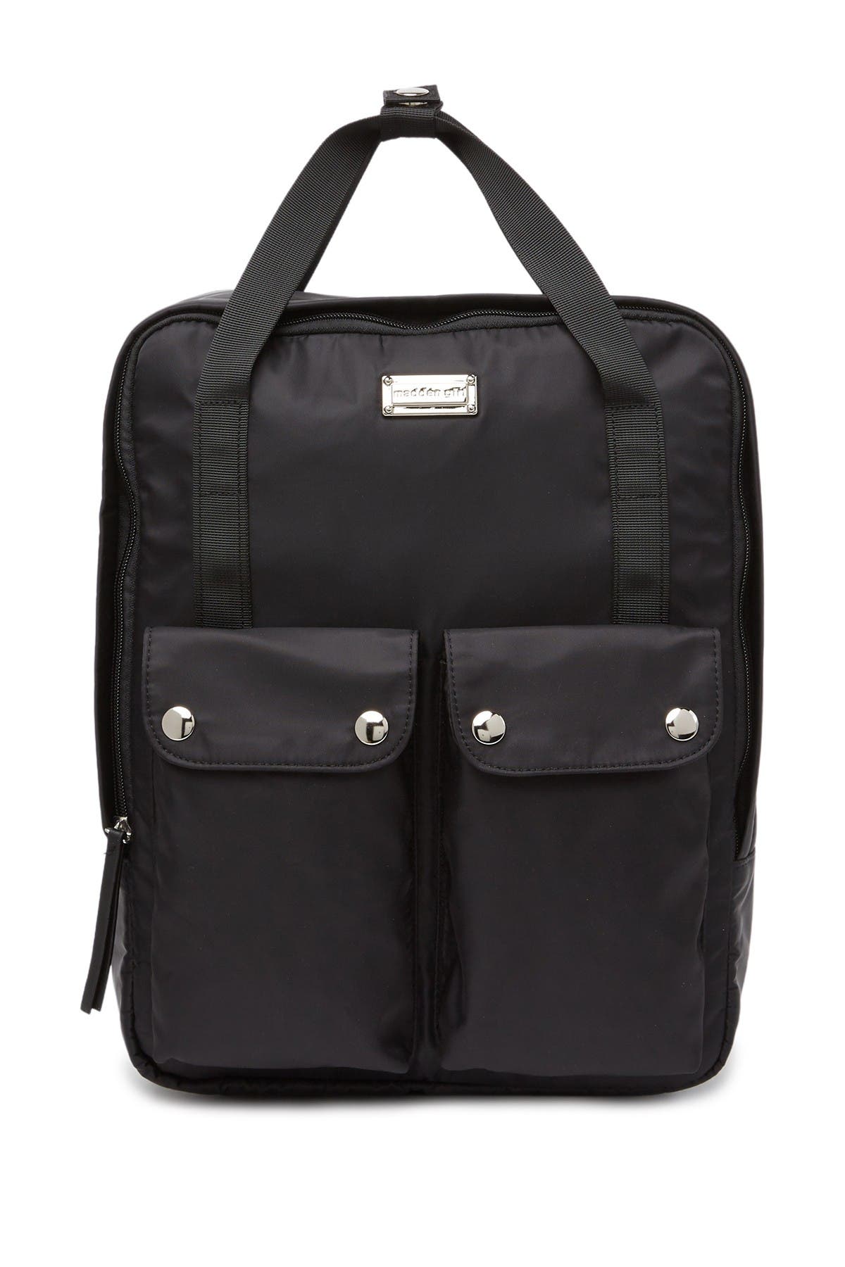 Madden Girl Nylon Backpack, Main, color, 