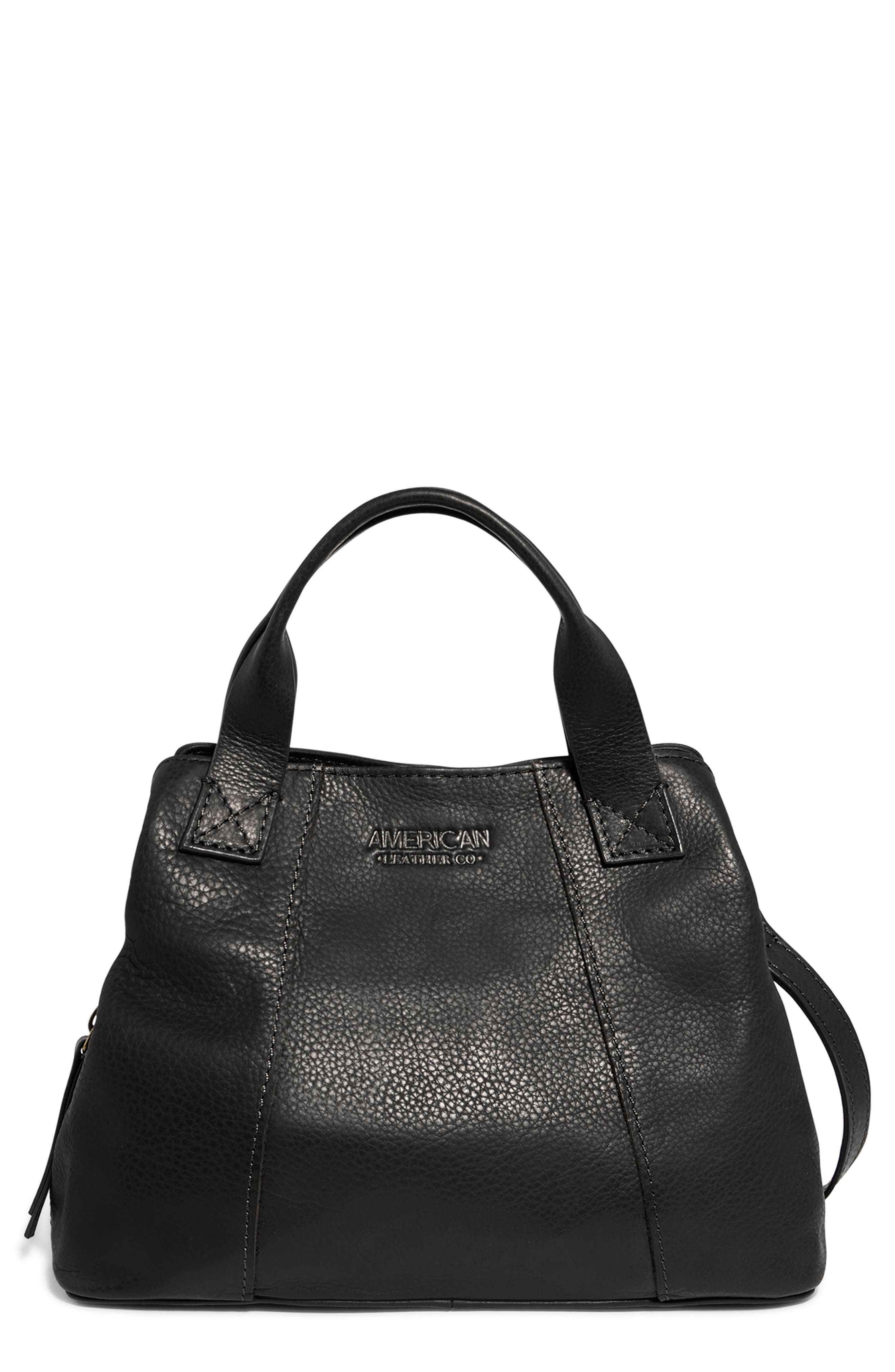 AMERICAN LEATHER CO. Ada Tripe Entry Leather Crossbody Bag
