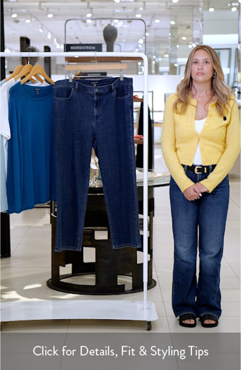 High Waist Ankle Straight Leg Jeans, sales video thumbnail
