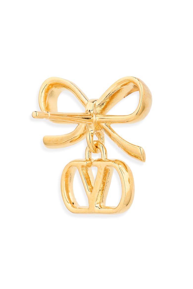 VLOGO Signature Drop Earrings, Alternate, color, GOLD