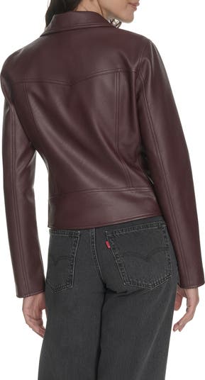 Women's Essential Faux Leather Moto Jacket
