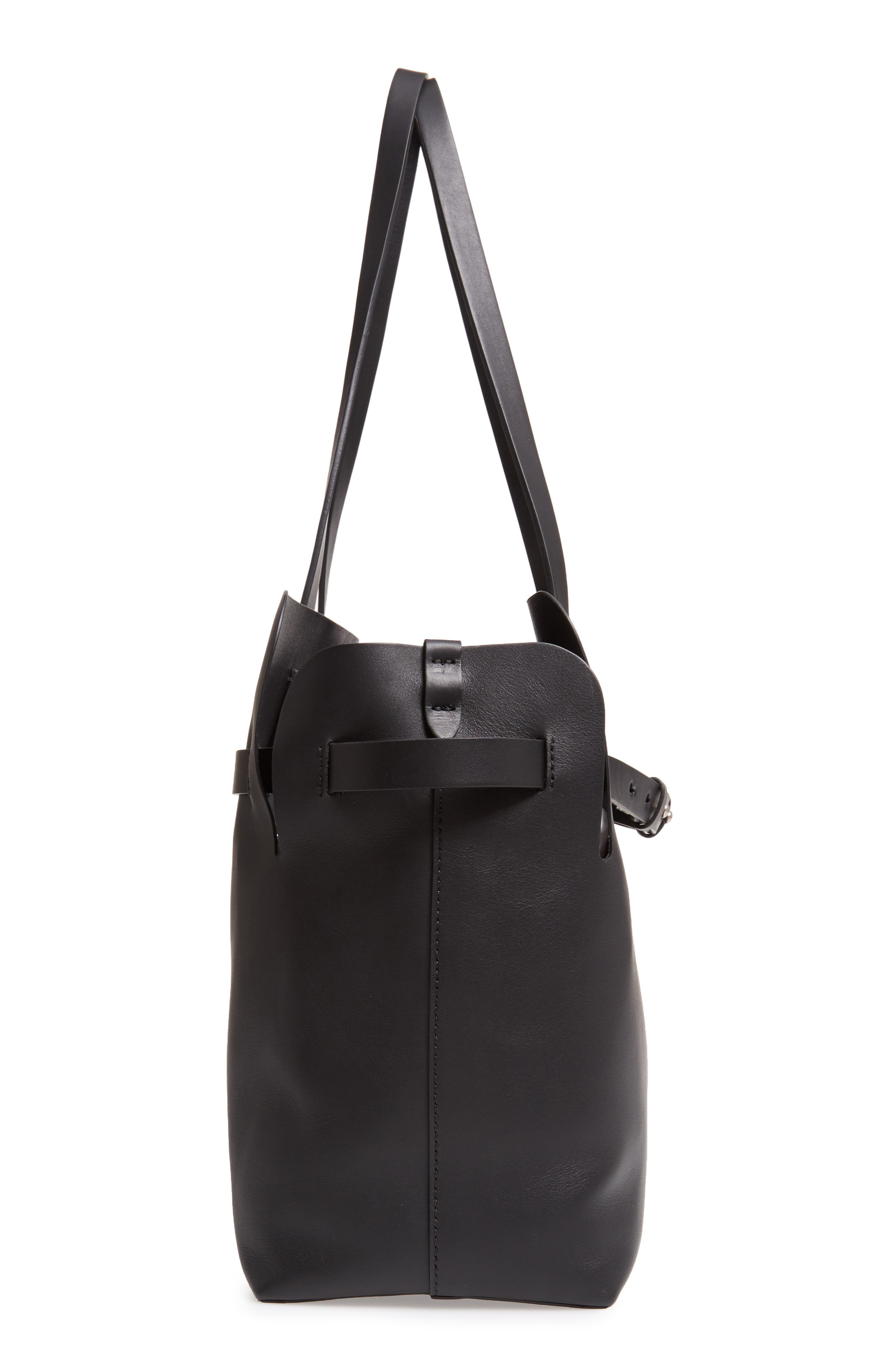 Burberry Medium Belt Bag Leather Tote, Alternate, color, 