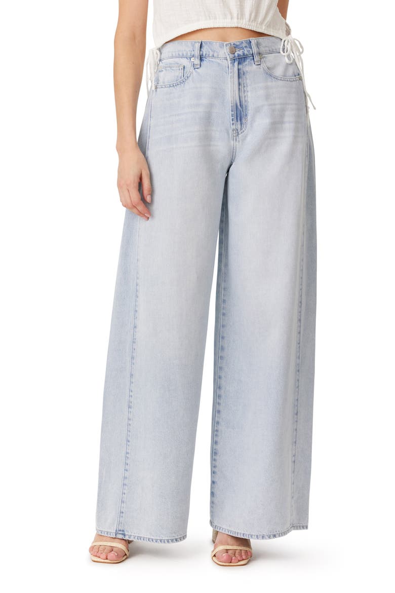 Low Rise Wide Leg Jeans, Main, color, GLACIER