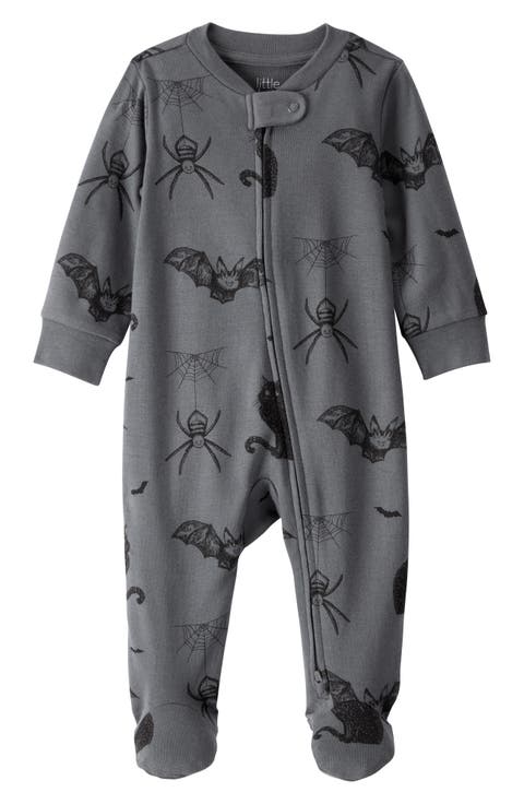 Print Organic Cotton One-Piece Pajamas