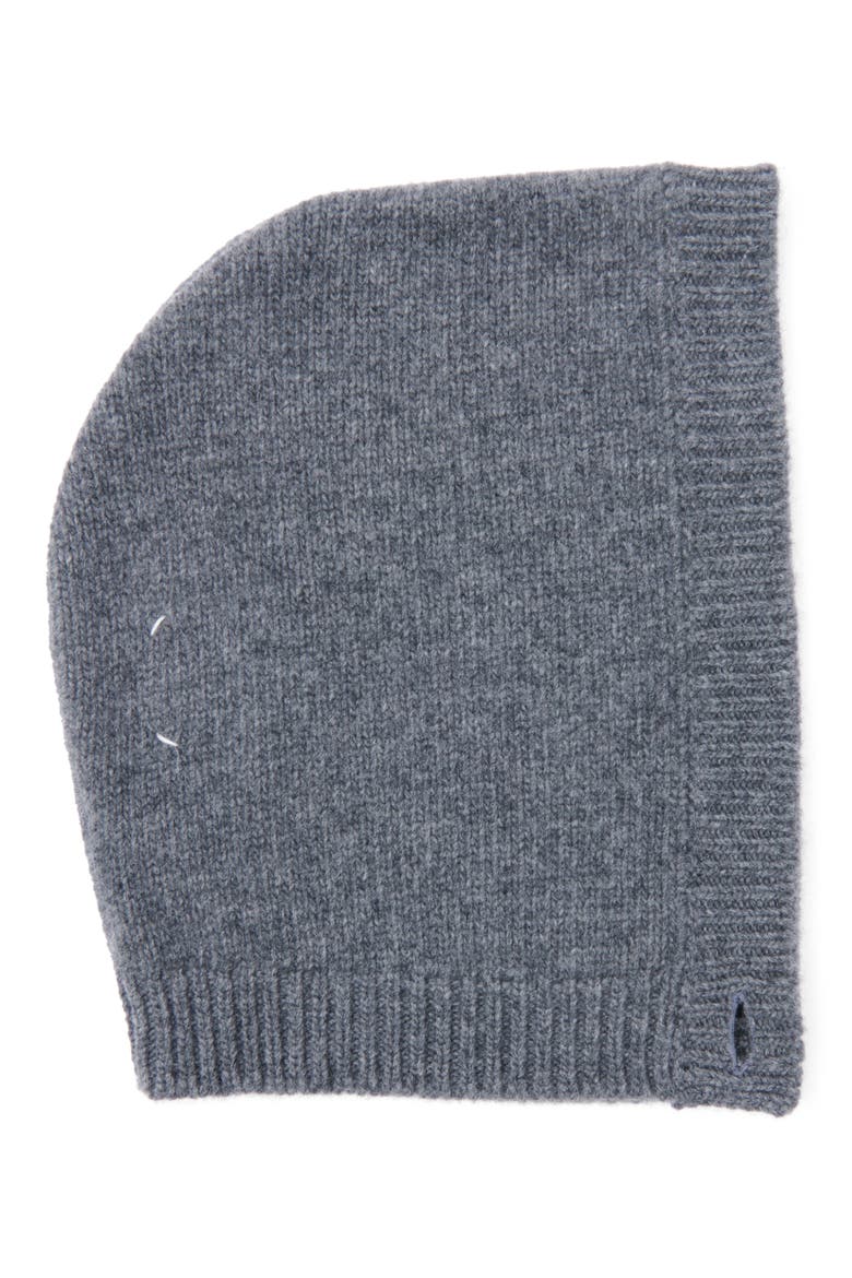 Button Virgin Wool Knit Hood, Main, color, DARK GREY