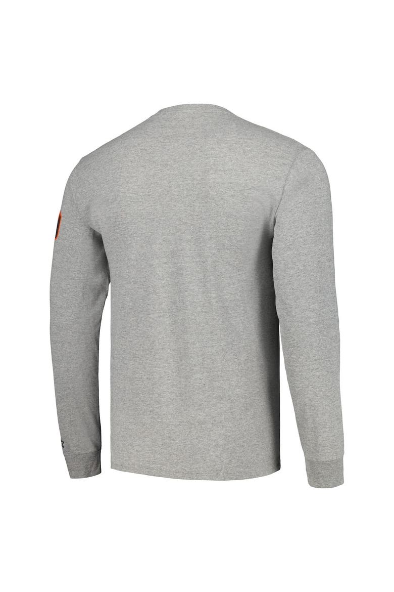 Men's Starter Heathered Gray Cleveland Browns Halftime Long Sleeve T-Shirt, Alternate, color, Heather Gray
