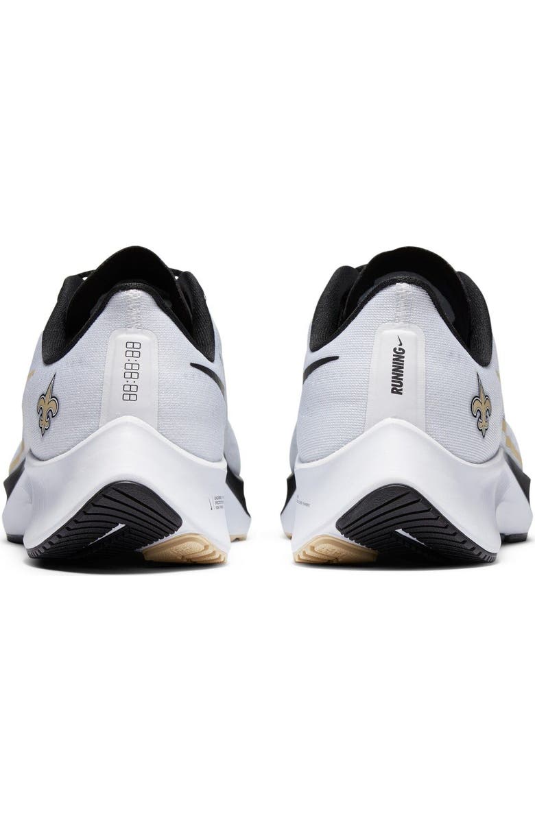 Nike Unisex Nike White New Orleans Saints Zoom Pegasus 37 Running Shoe, Alternate, color,