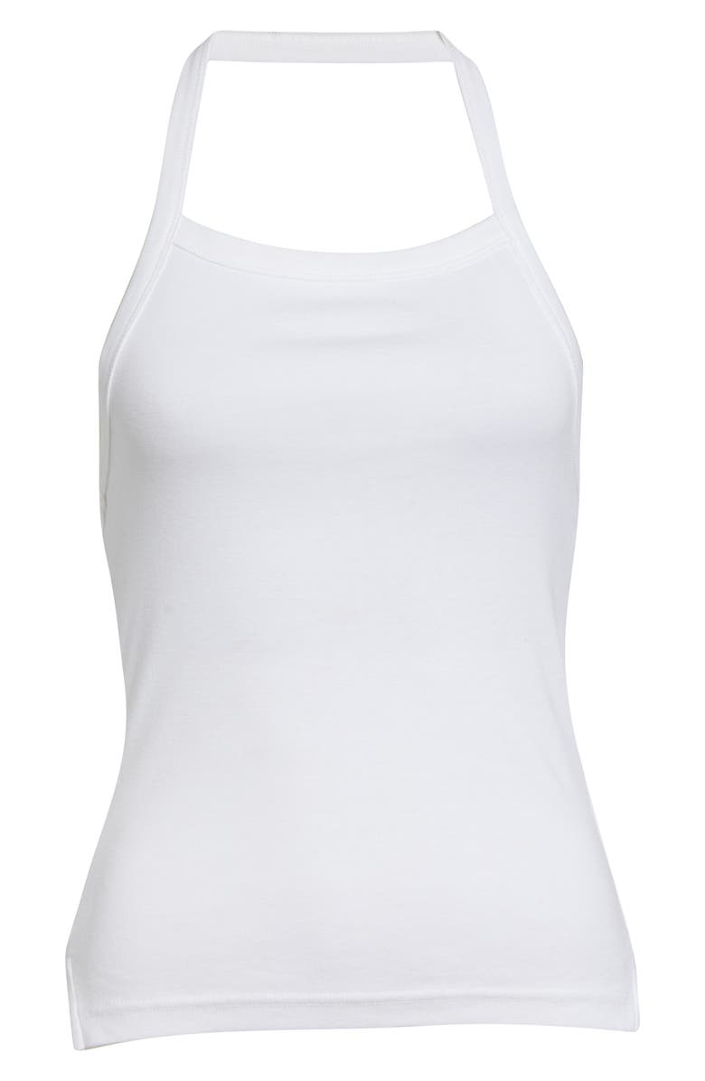 OSSOU Clovis Organic Cotton Halter Tank, Alternate, color, Milk