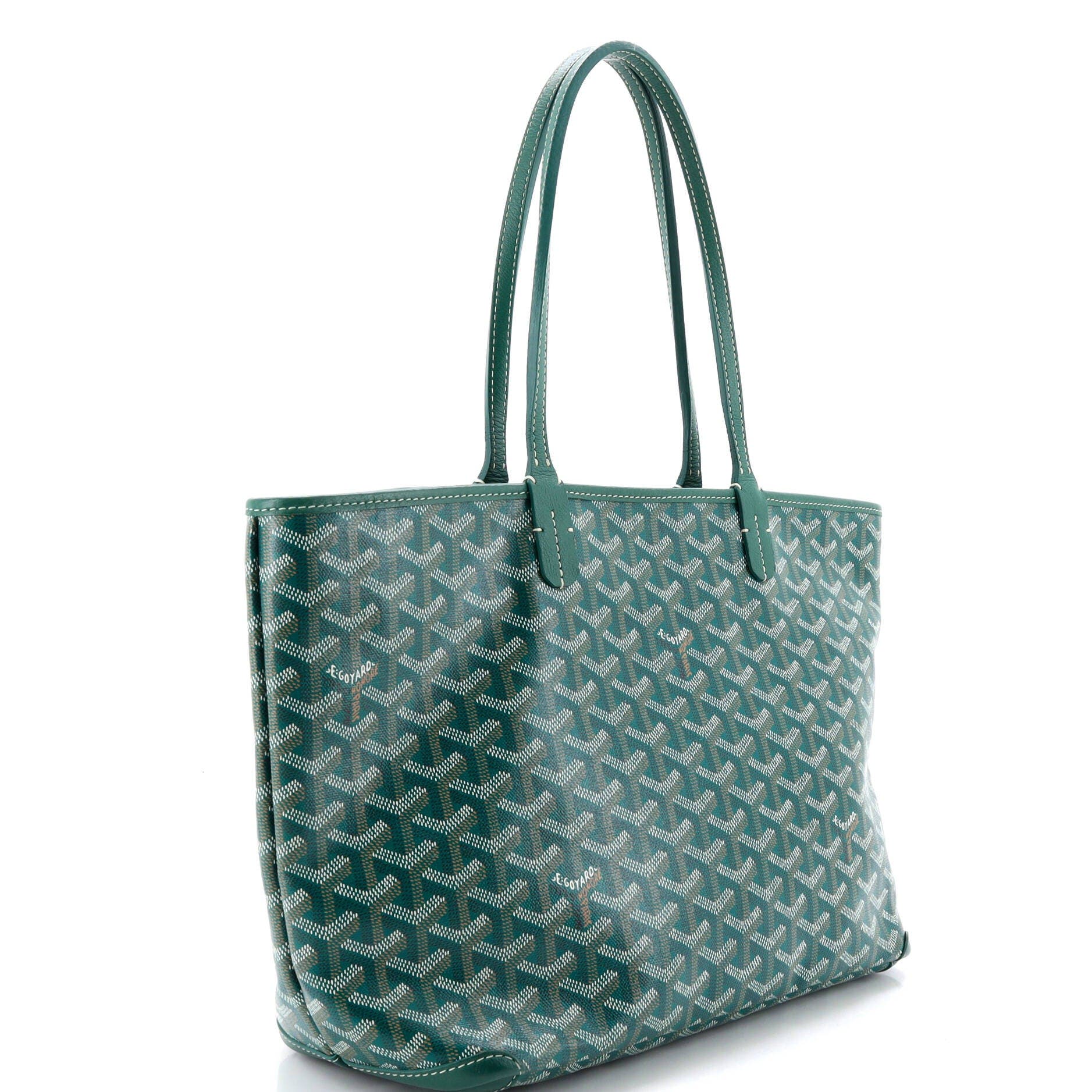 Pre-Owned Goyard Artois Tote Coated Canvas PM, Alternate, color, Green