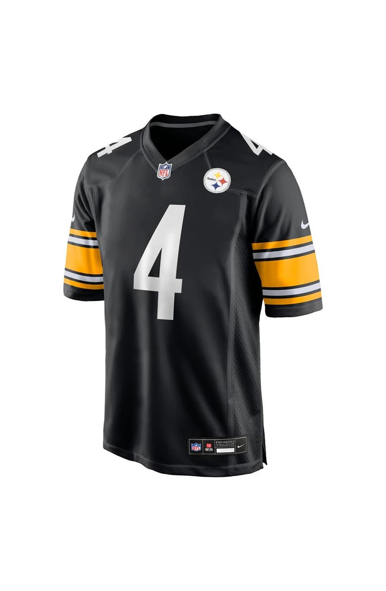 Nike Men's Nike DK Metcalf Black Pittsburgh Steelers Game Player Jersey, Alternate, color, Black