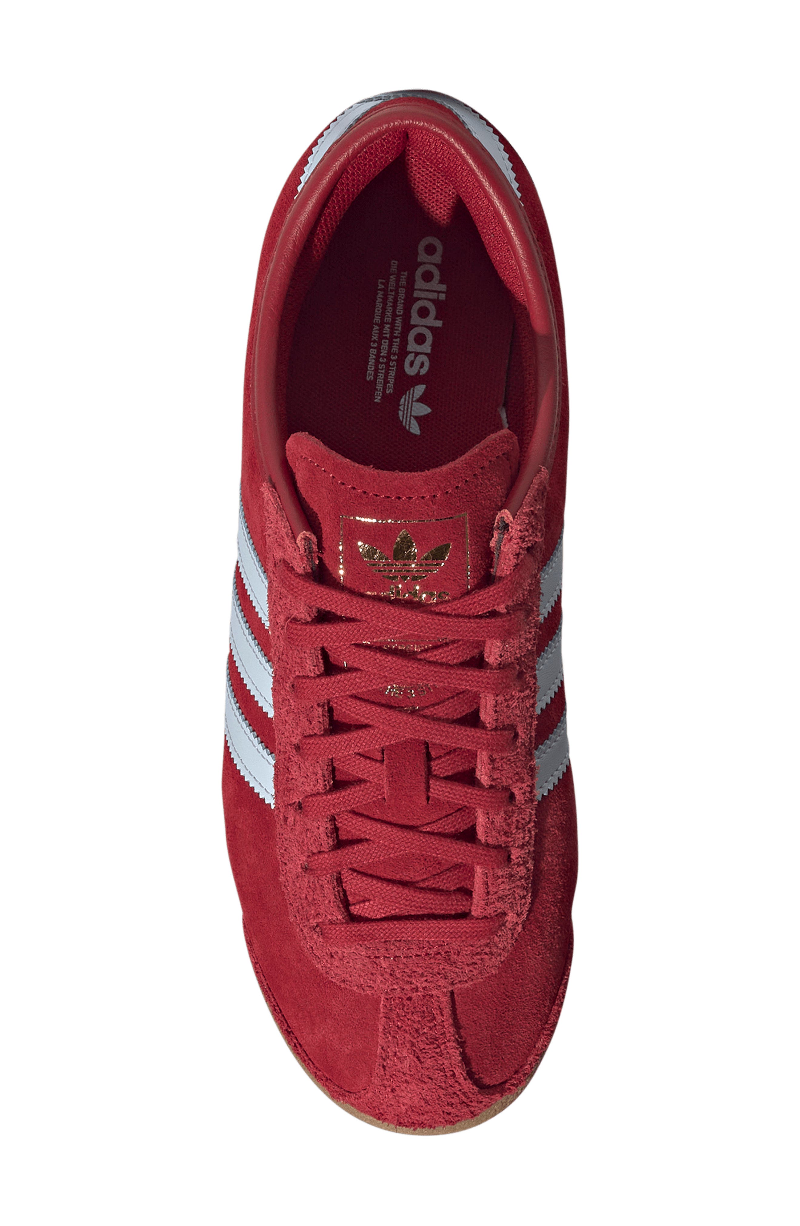 adidas Italia 70s Shoe, Alternate, color, Victory Red/ Icey Blue/ Gold