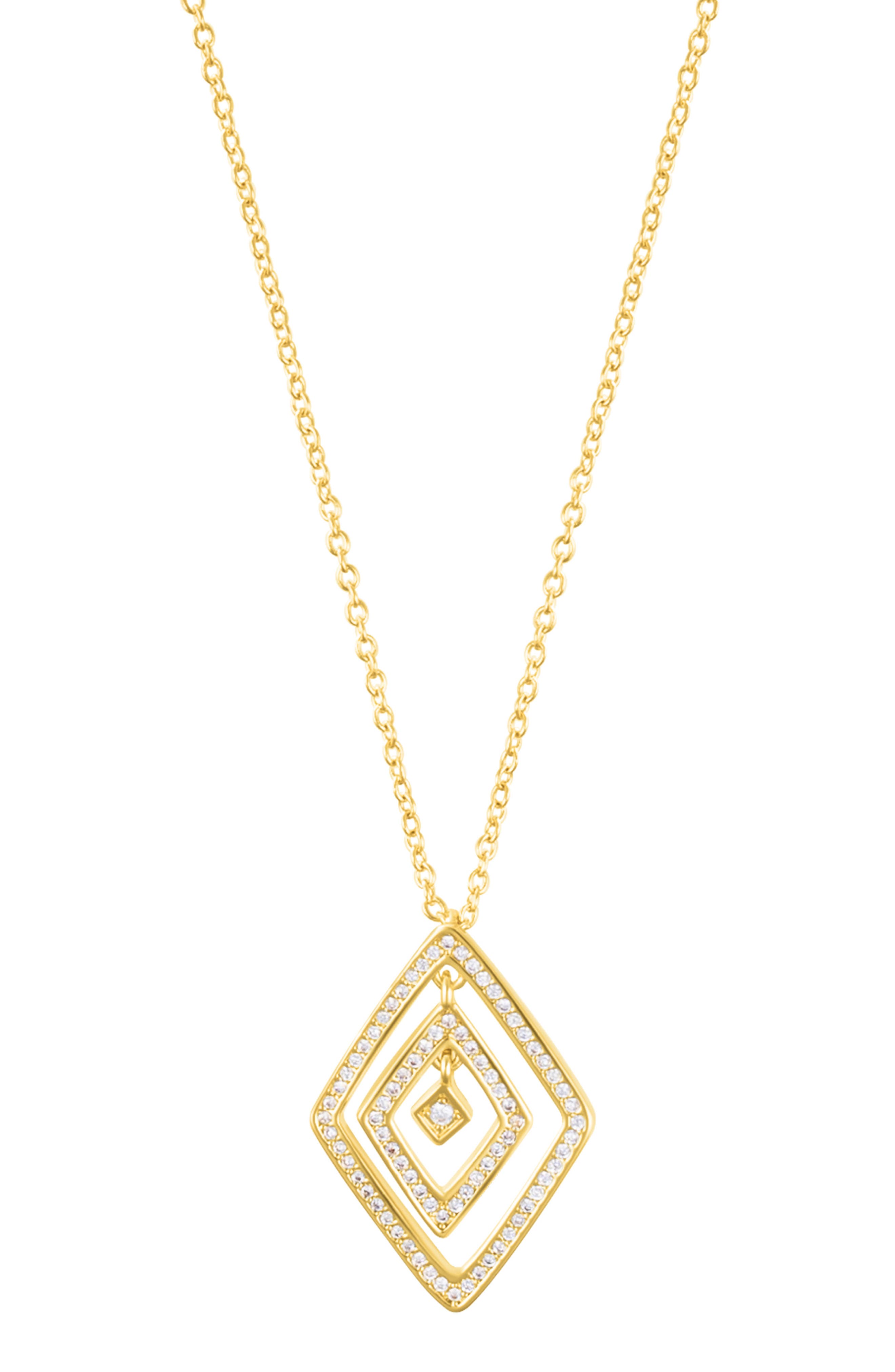 Adornia Pavé Pendant Necklace