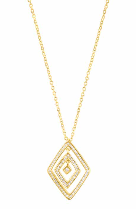 Adornia Pavé Pendant Necklace