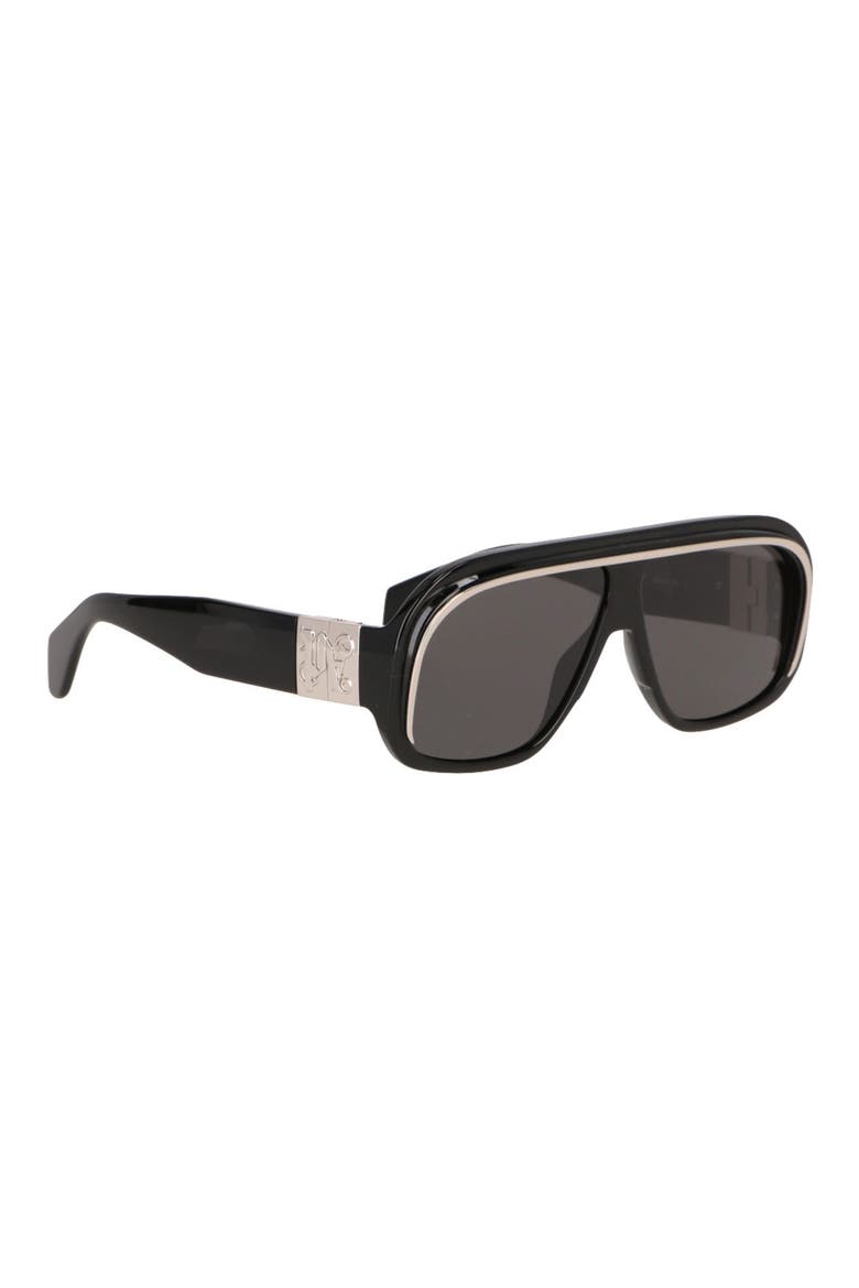 Reedley Shield Sunglasses, Alternate, color, BLACK DARK GREY
