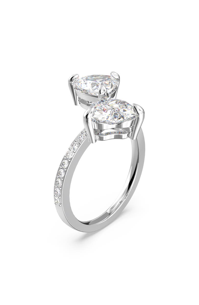 Swarovski Mesmera Crystal Hearts Ring, Alternate, color, 