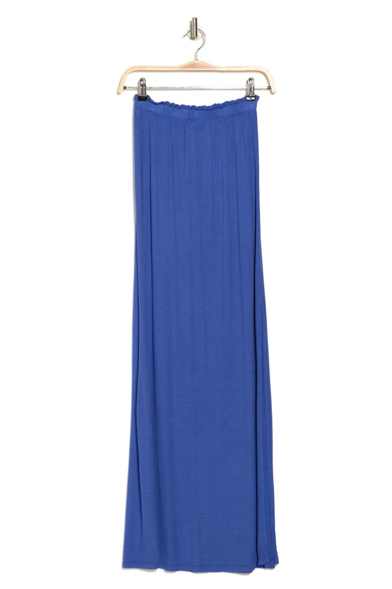 One Slit Ruffle Maxi Skirt, Alternate, color, DAHLIA