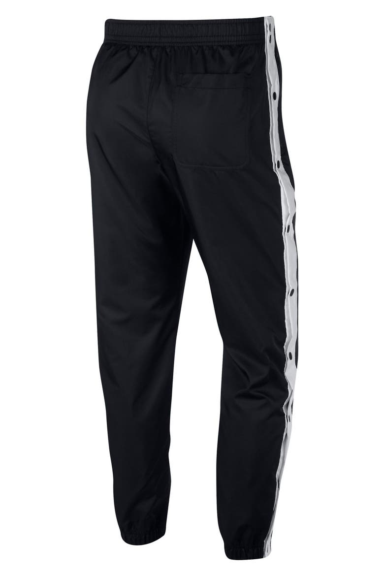 Sportswear Woven Track Pants, Alternate, color, BLACK/ WHITE/ WHITE