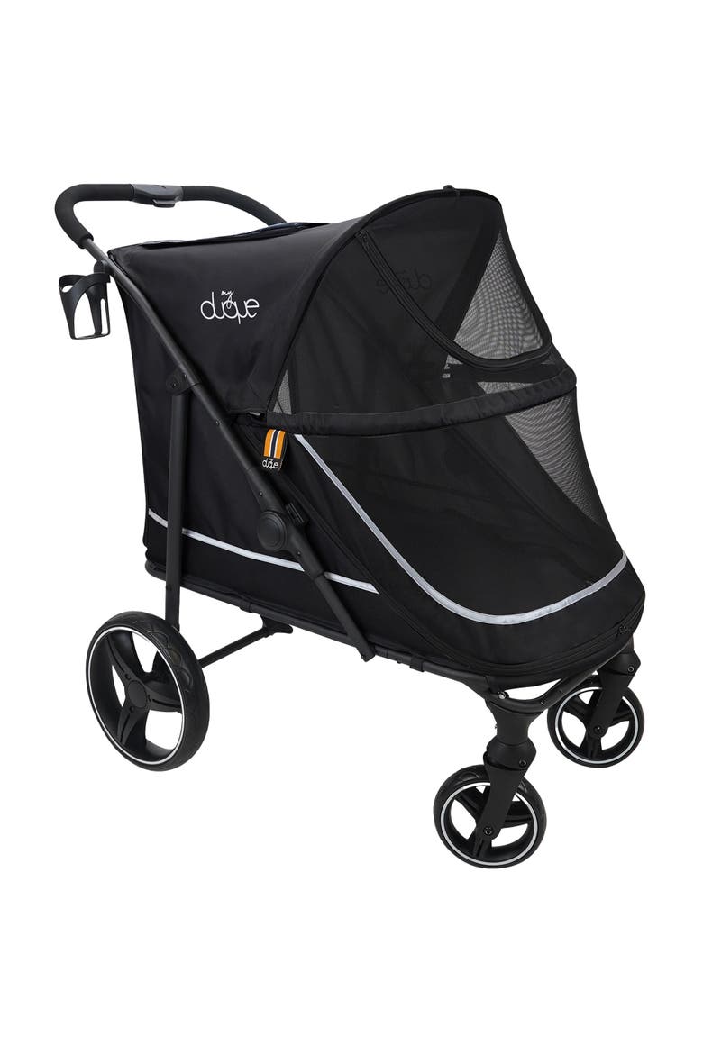 CHAMP Big Raincover Pet Stroller, 110 Pound Capacity, Main, color, Black