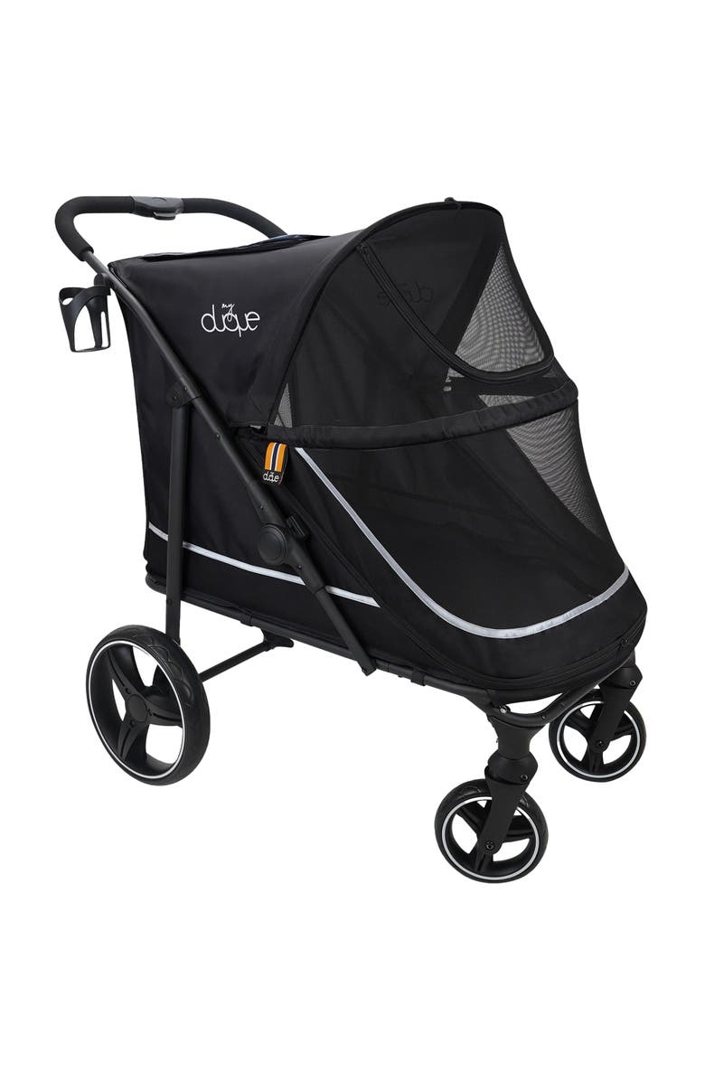 My Duque CHAMP Big Raincover Pet Stroller, 110 Pound Capacity, Main, color, Black