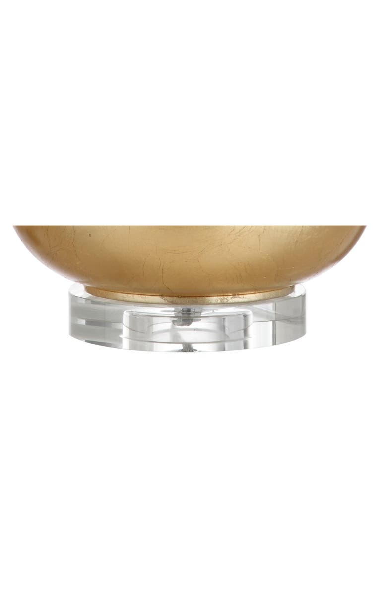 JONATHAN Y West Glass LED Table Lamp, Alternate, color, Clear/Gold