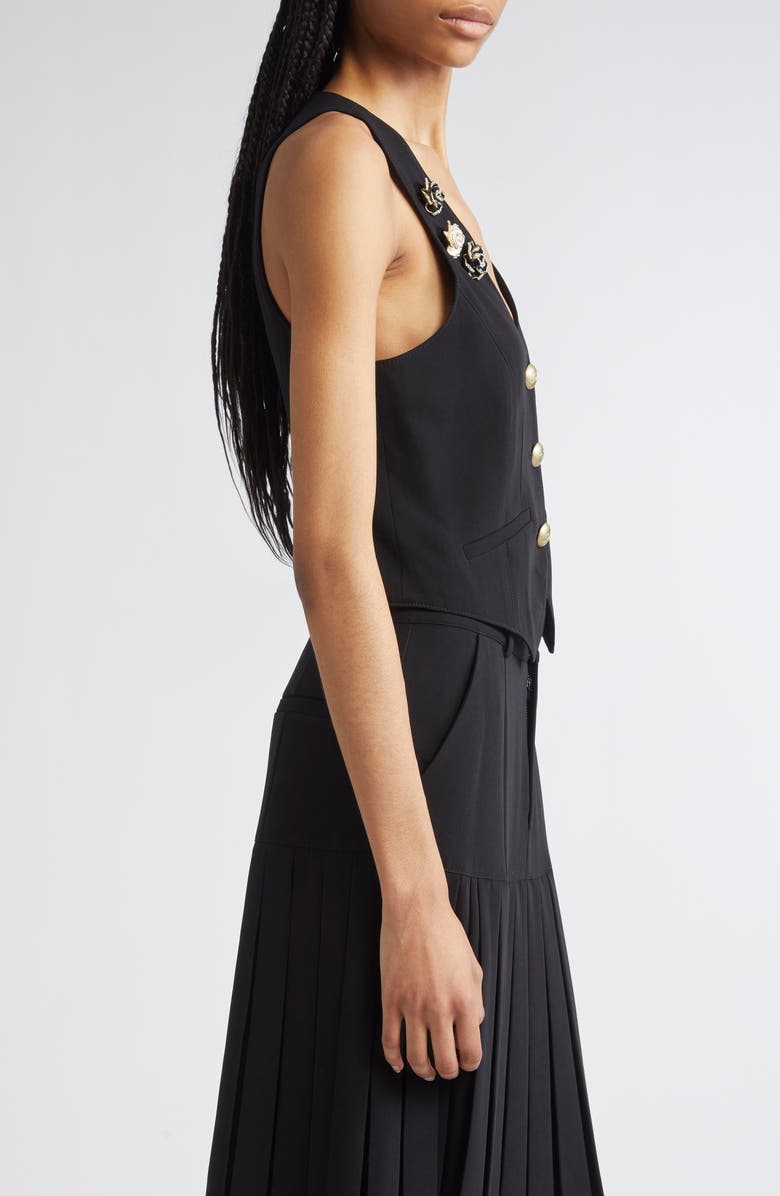 Cinq à Sept Bane Beaded Floral Detail Vest, Alternate, color, 