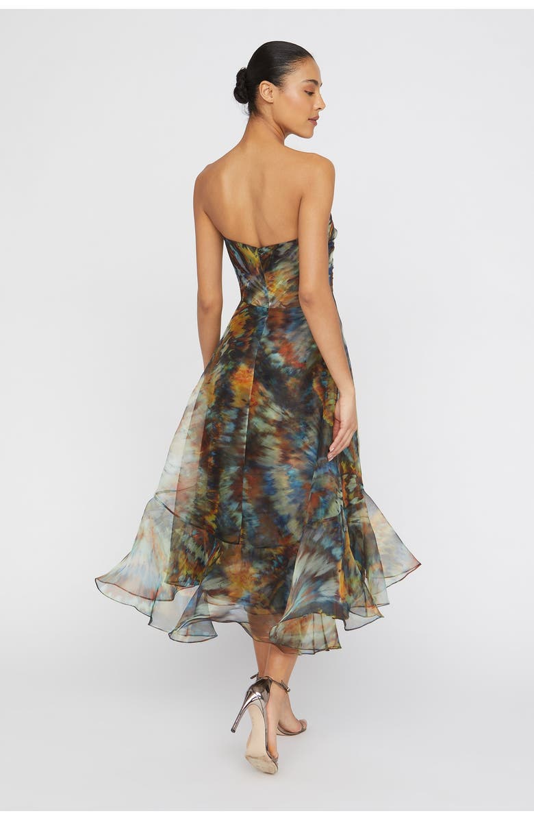 Theia Evanthe Strapless Draped Dress, Alternate, color, 