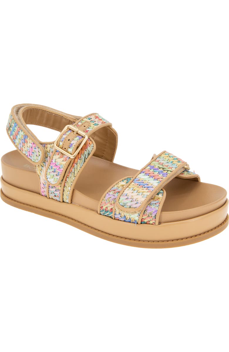 BCBGeneration Bara Platform Slingback Sandal, Main, color, Rainbow Multi