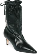 Cinq à Sept Alex Scrunched Leather Bootie