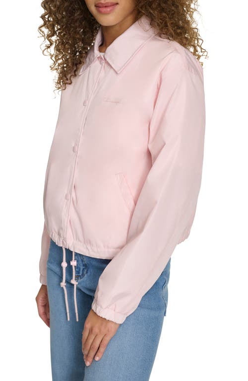 Champion Cropped Coach's Jacket In Pink