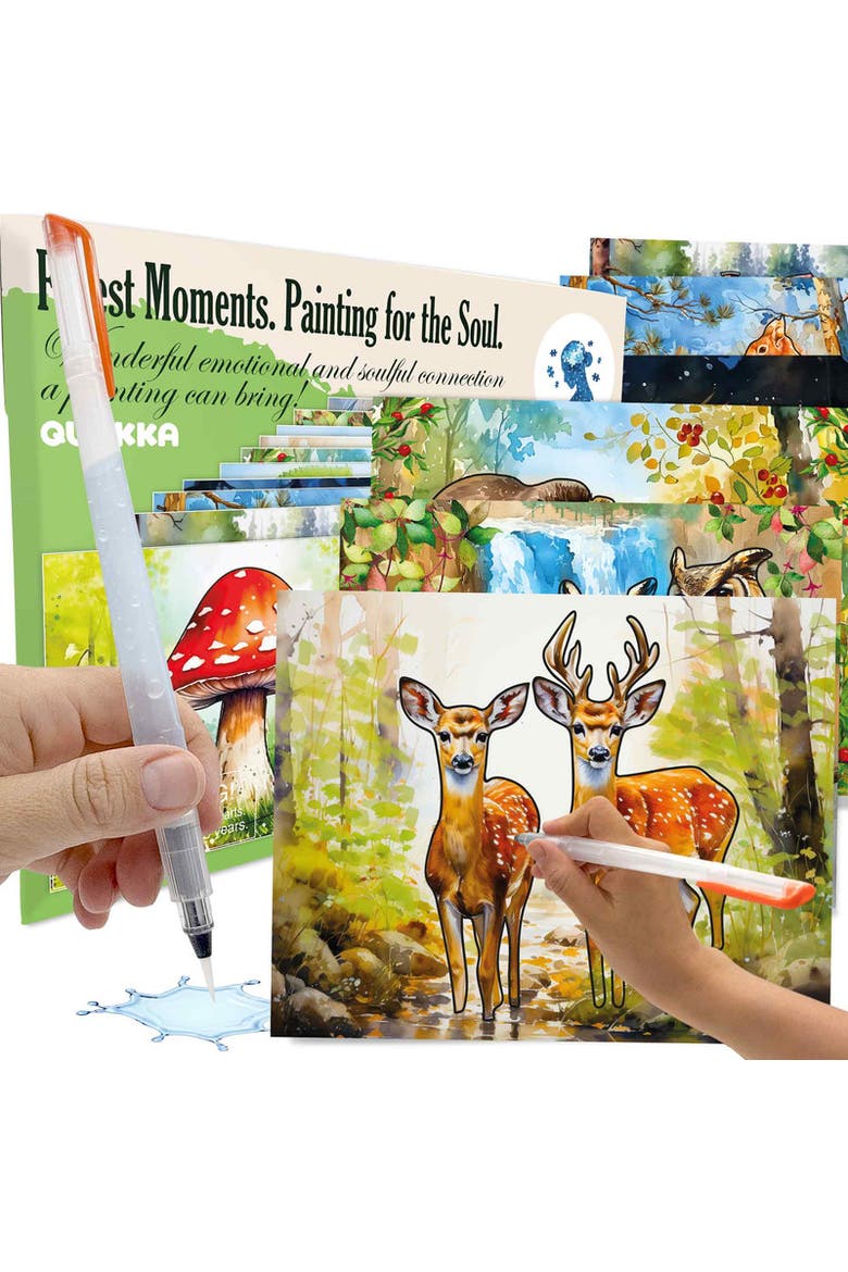 Reusable Water Painting Activity Set for Seniors - Dementia-Friendly, Main, color, Forest