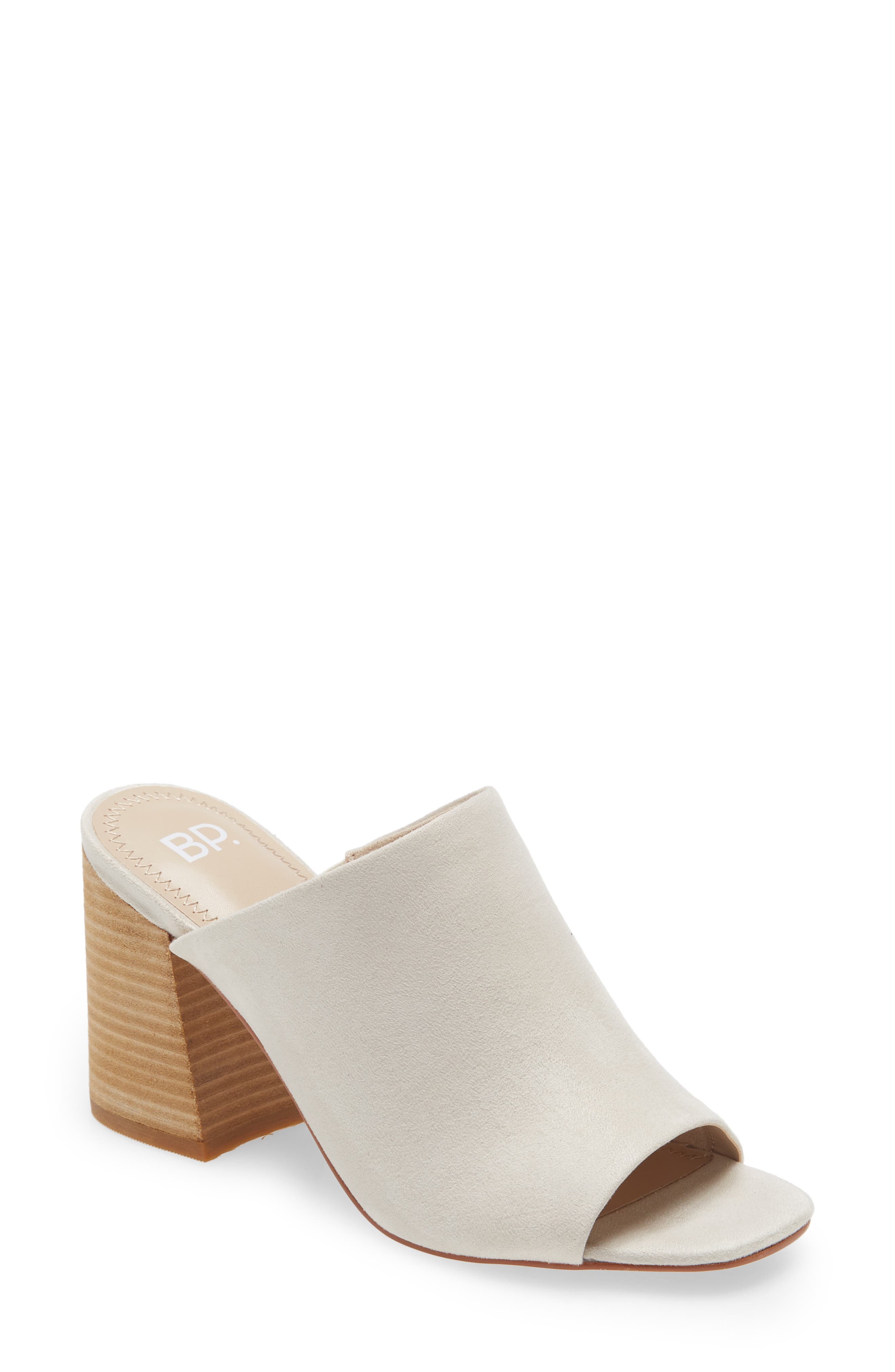 Callum Open Toe Mule, Main, color, IVORY