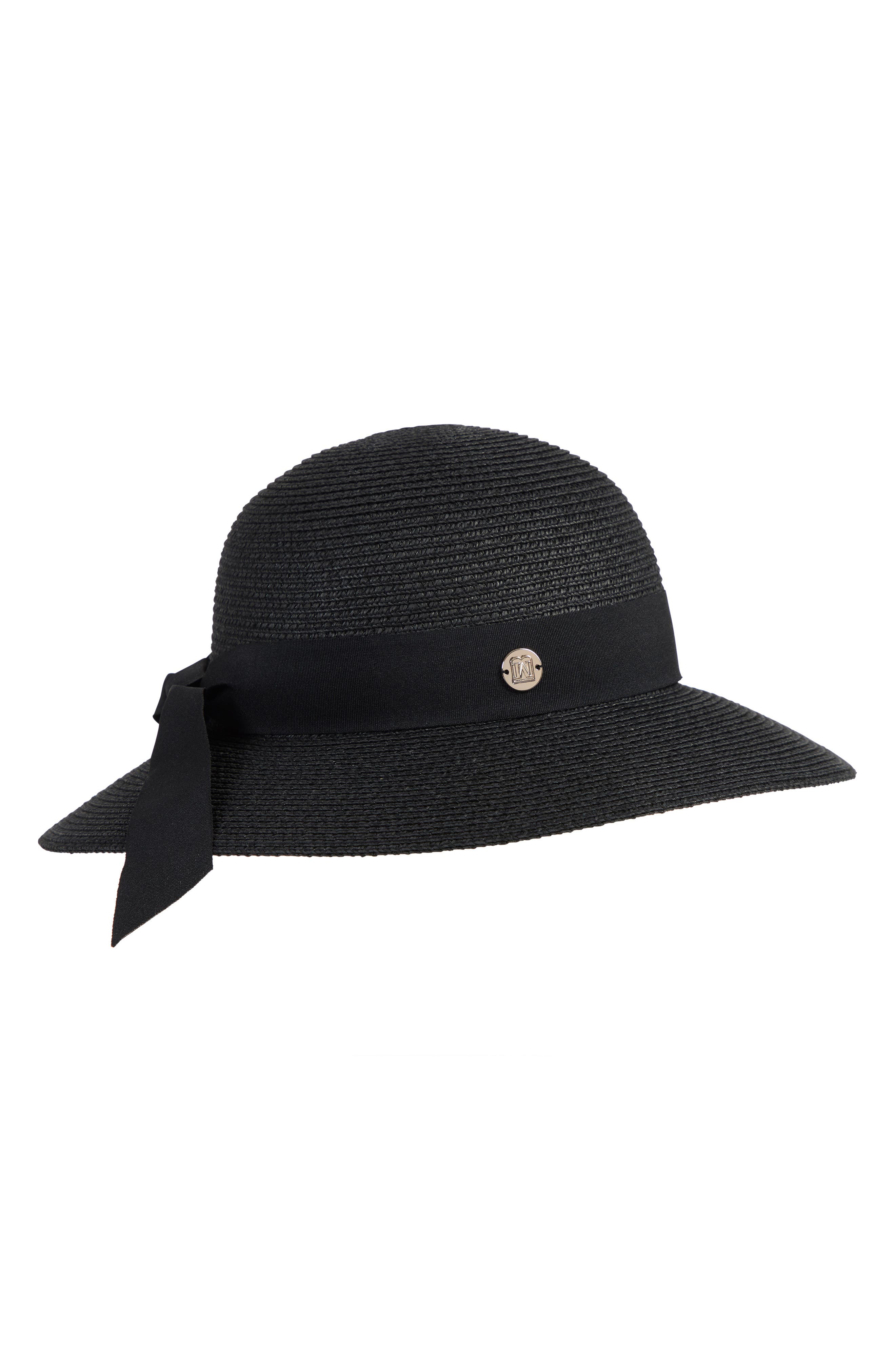 Bruno Magli Ribbon Band Straw Sun Hat
