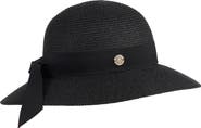 Bruno Magli Ribbon Band Straw Sun Hat