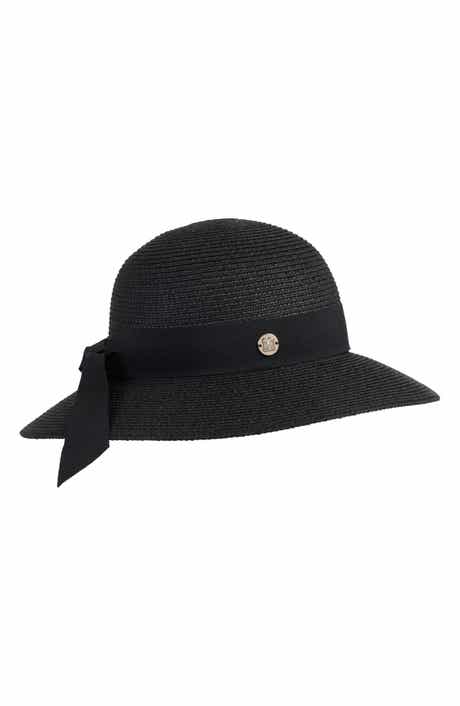 Bruno Magli Ribbon Band Straw Sun Hat