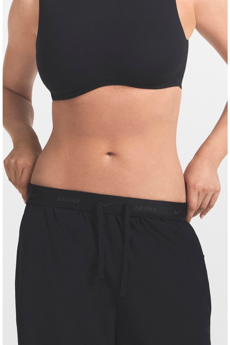 Oversize Stretch Nylon Pants, Alternate, color, NSKM OBSIDIAN