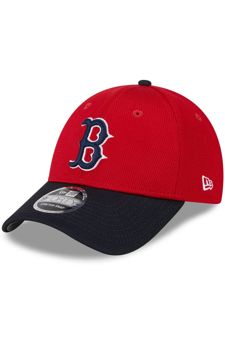 New Era Men's New Era  Red Boston Red Sox 2025 Batting Practice 9FORTY Adjustable Hat, Main, color, 